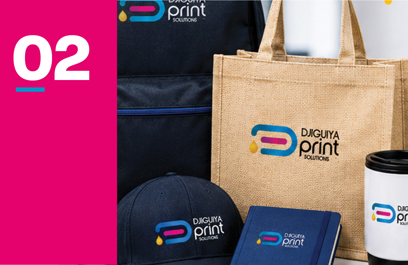 Sac, casquette, mug et gourde personnalisés Djiguiya Print